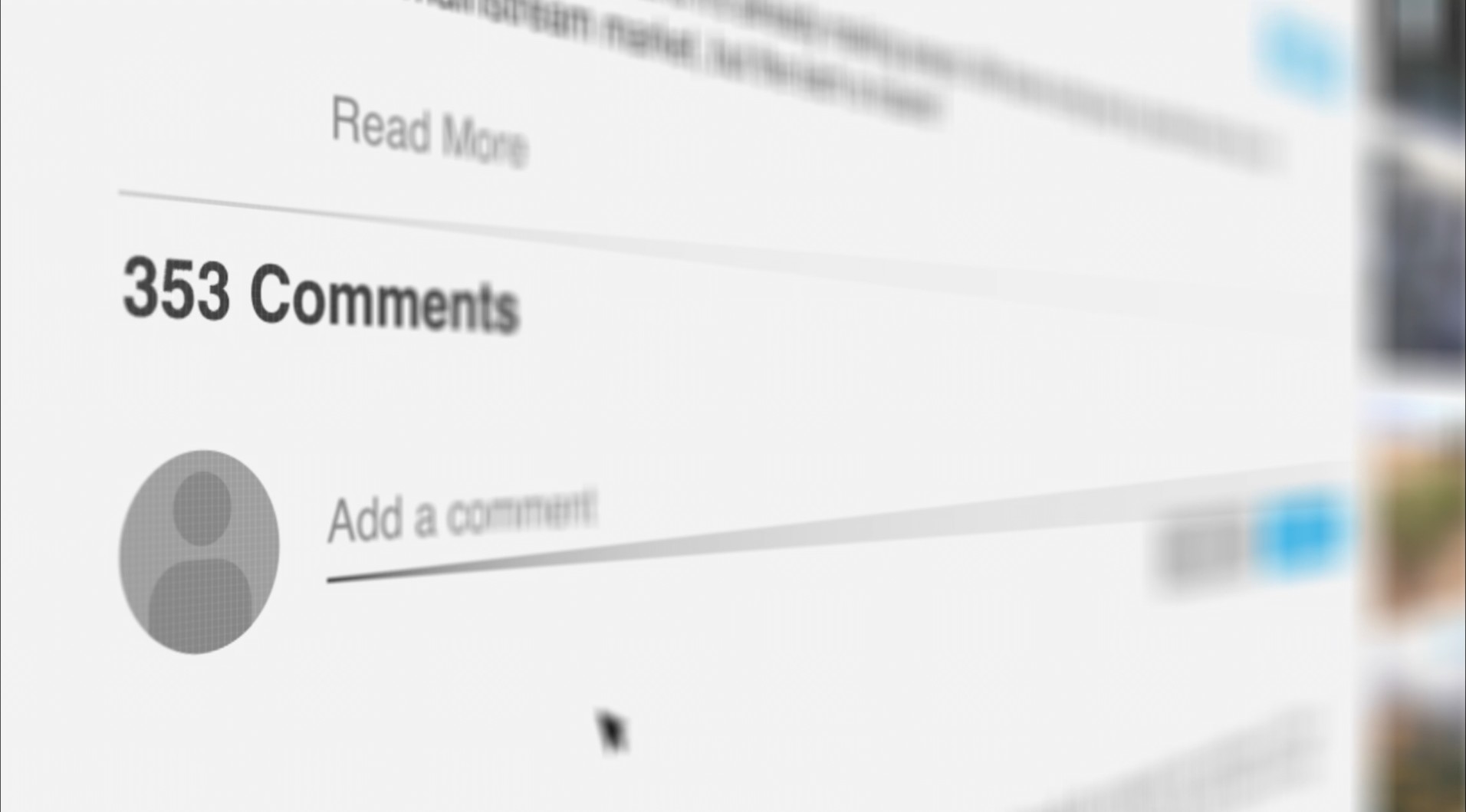 Zoomed-in digital comment section with likes and replies, representing audience feedback and engagement metrics in social media strategy.